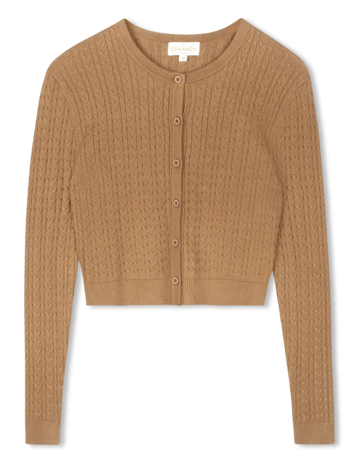 CINNAMON CABLE CARDI