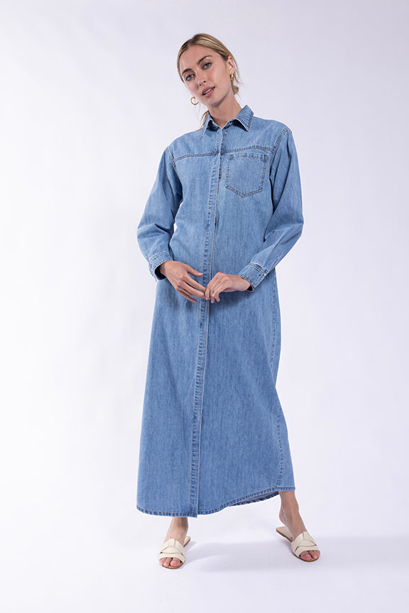 DENIM SHIRTDRESS