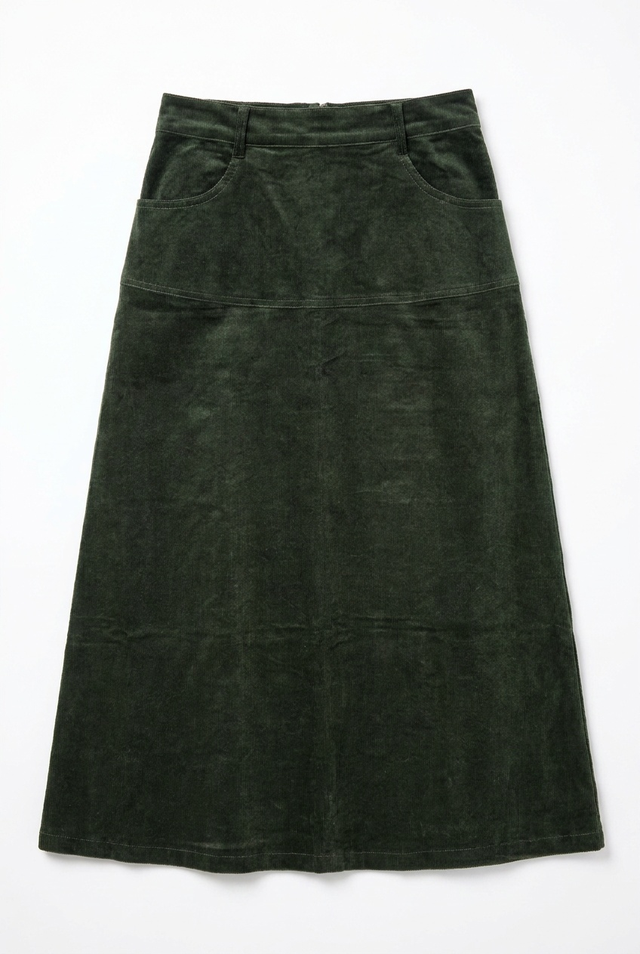 CORDUROY FLARE SKIRT