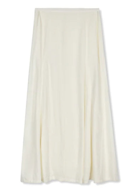 POINT GORED LINEN SKIRT