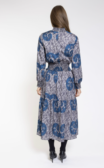 BLUE AND STONE DRESS