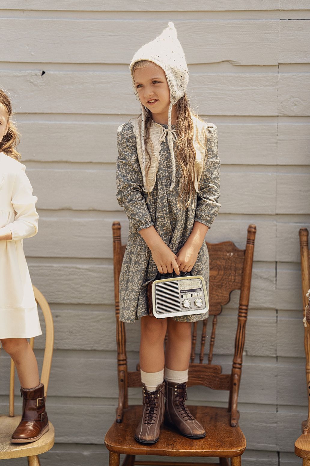 FLORAL DRESS with CROPPED VEST