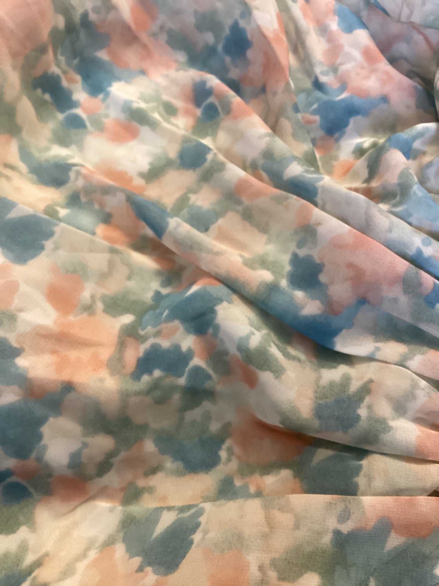 CHIFFON WATERCOLOR DRESS