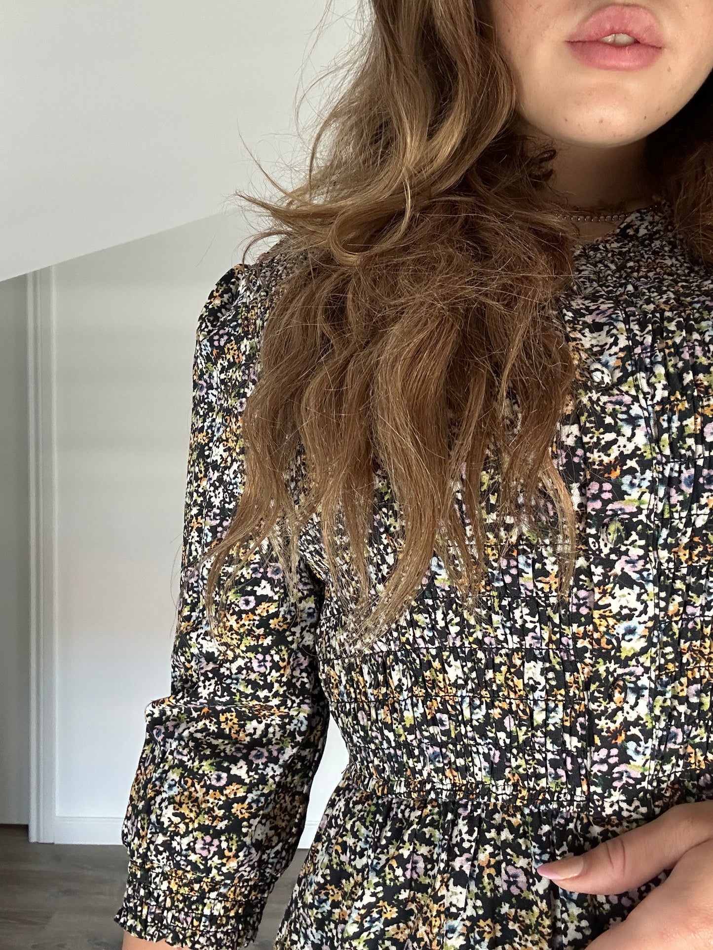 SMOCKED FLORAL DRESS