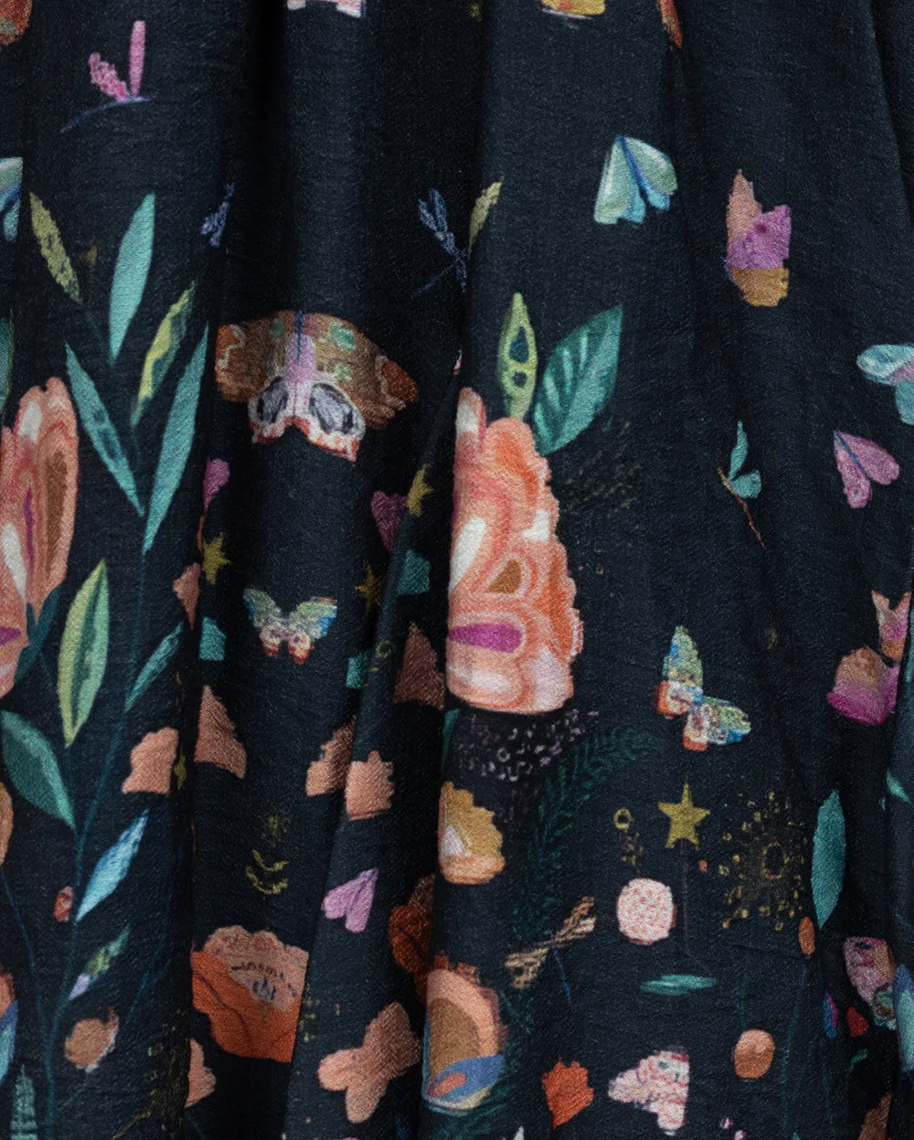 PANELED DETAILED SWING DRESS