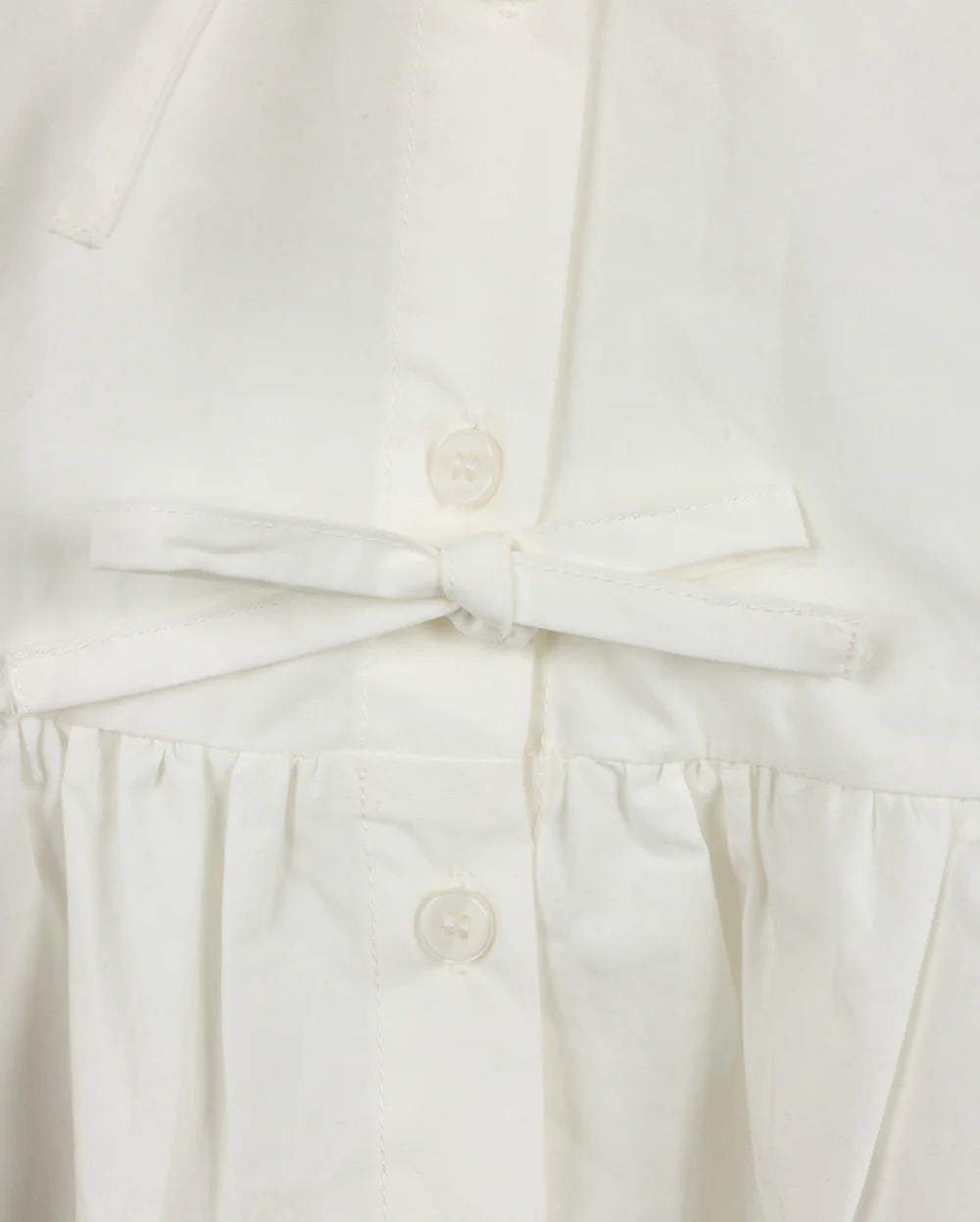 POPLIN PEPLUM BOW BLOUSE