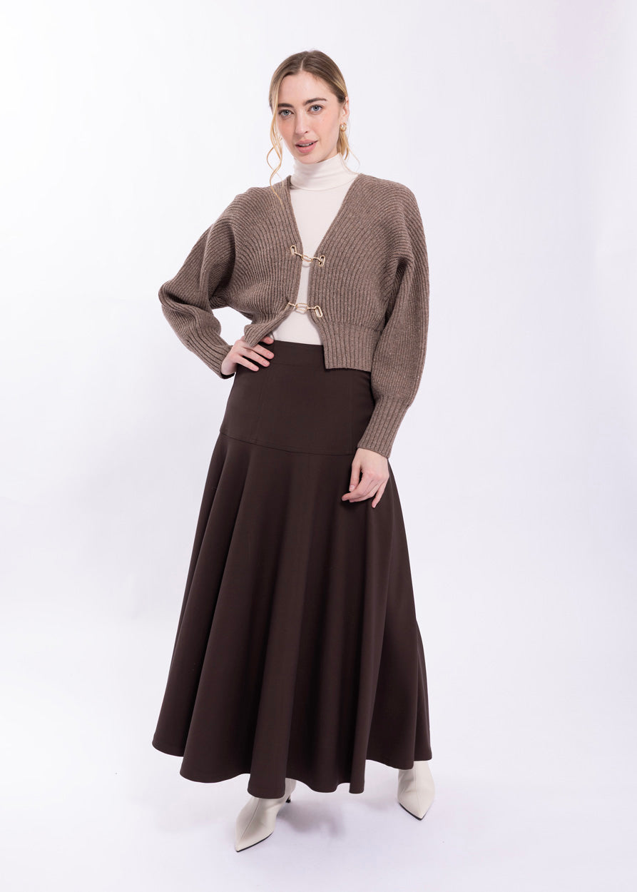 PANELED YOKE SKIRT