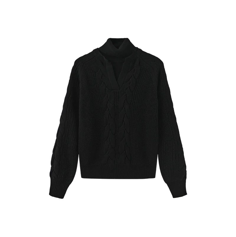 TONE ON TONE SWEATER TURTLENECK