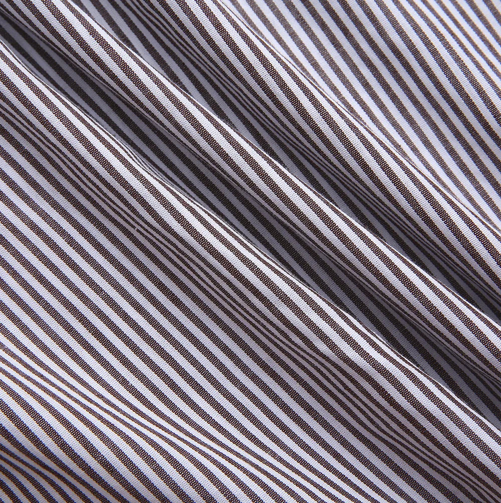 BUTTON DOWN STRIPE BLOUSE