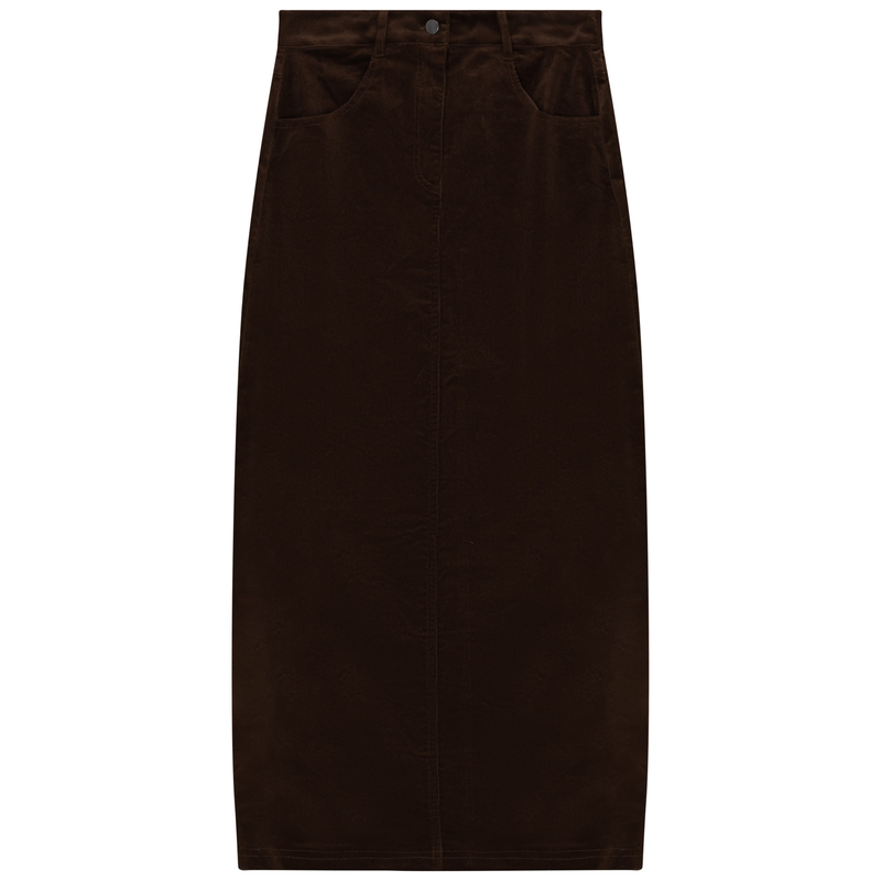 CORDUROY A LINE SKIRT