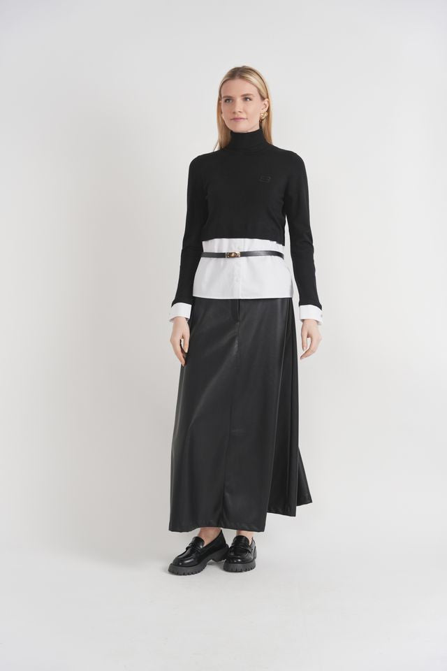 TURTLE NECK SWEATER BLOUSE