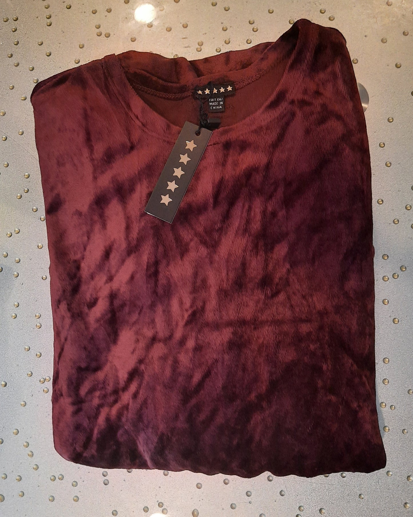 Ruched Waist Velour Dress