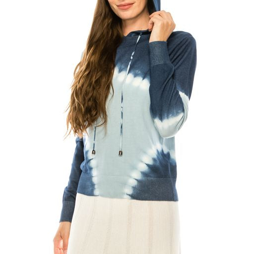 Tye Printed Hooded Sweater