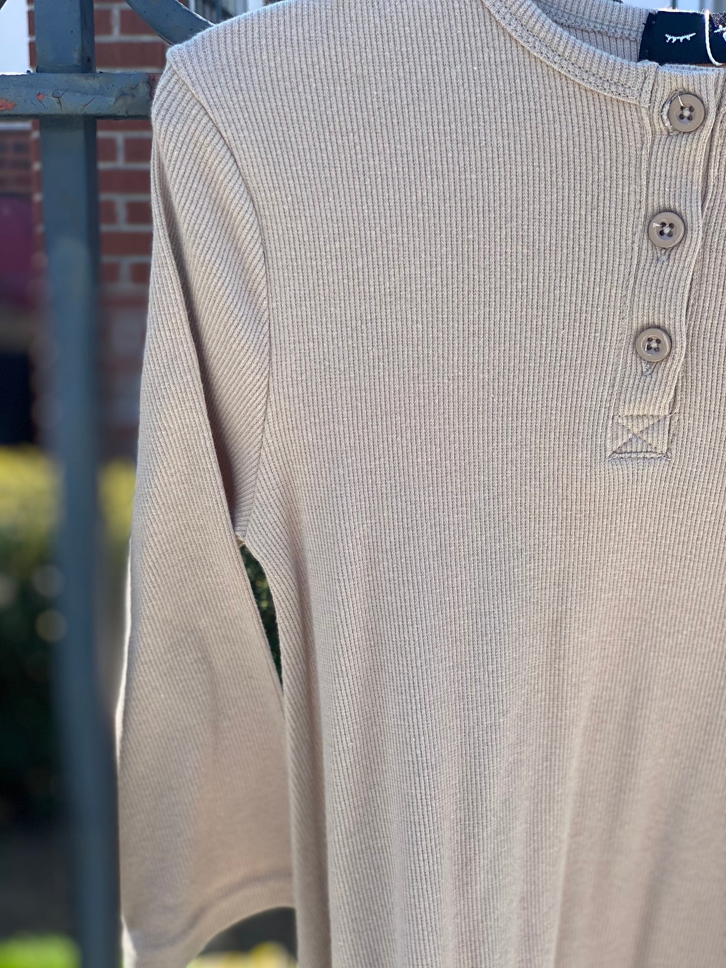 Henley Ribbed Dress