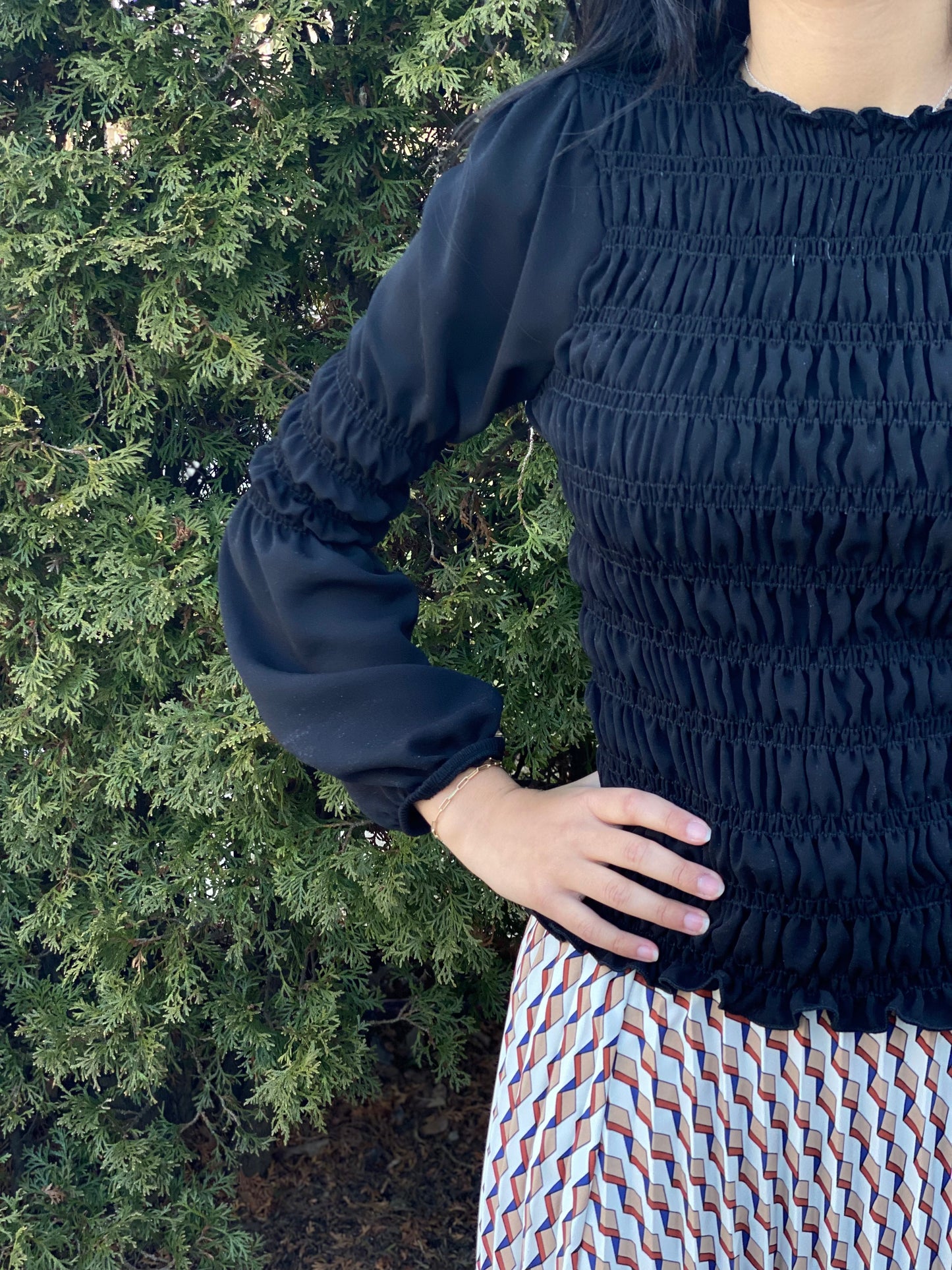 Smocked All Around Top