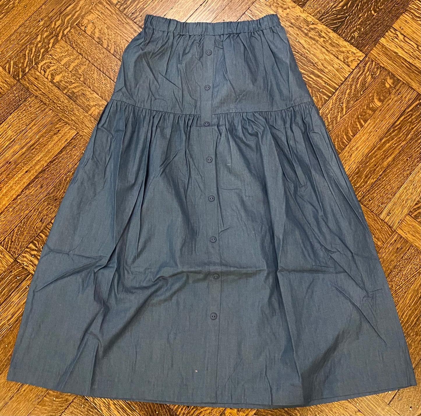 Buttoned Chambray Set