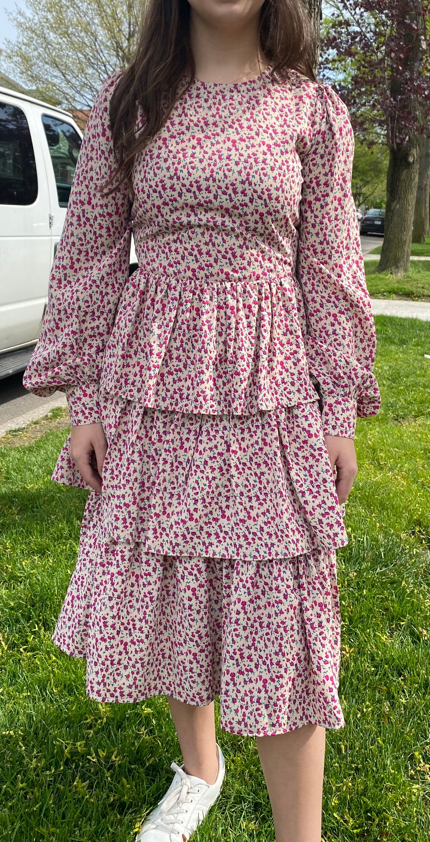 Rose Tiered Dress
