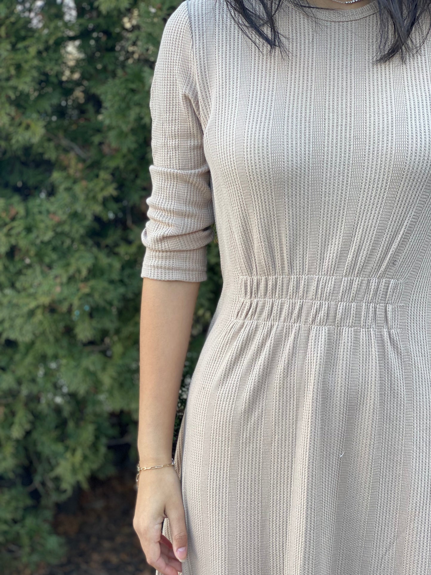 Waffle Knit Dress