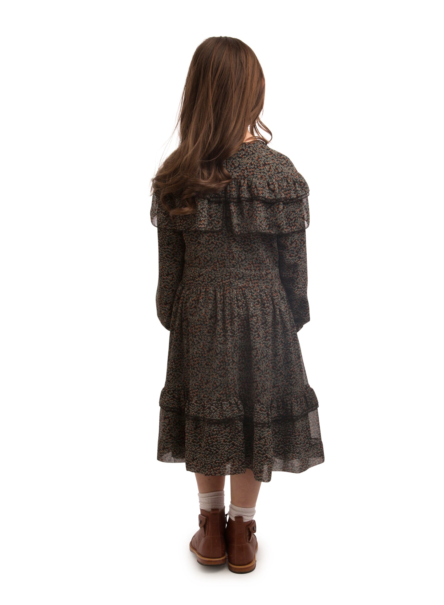 Printed Ruffled Dress