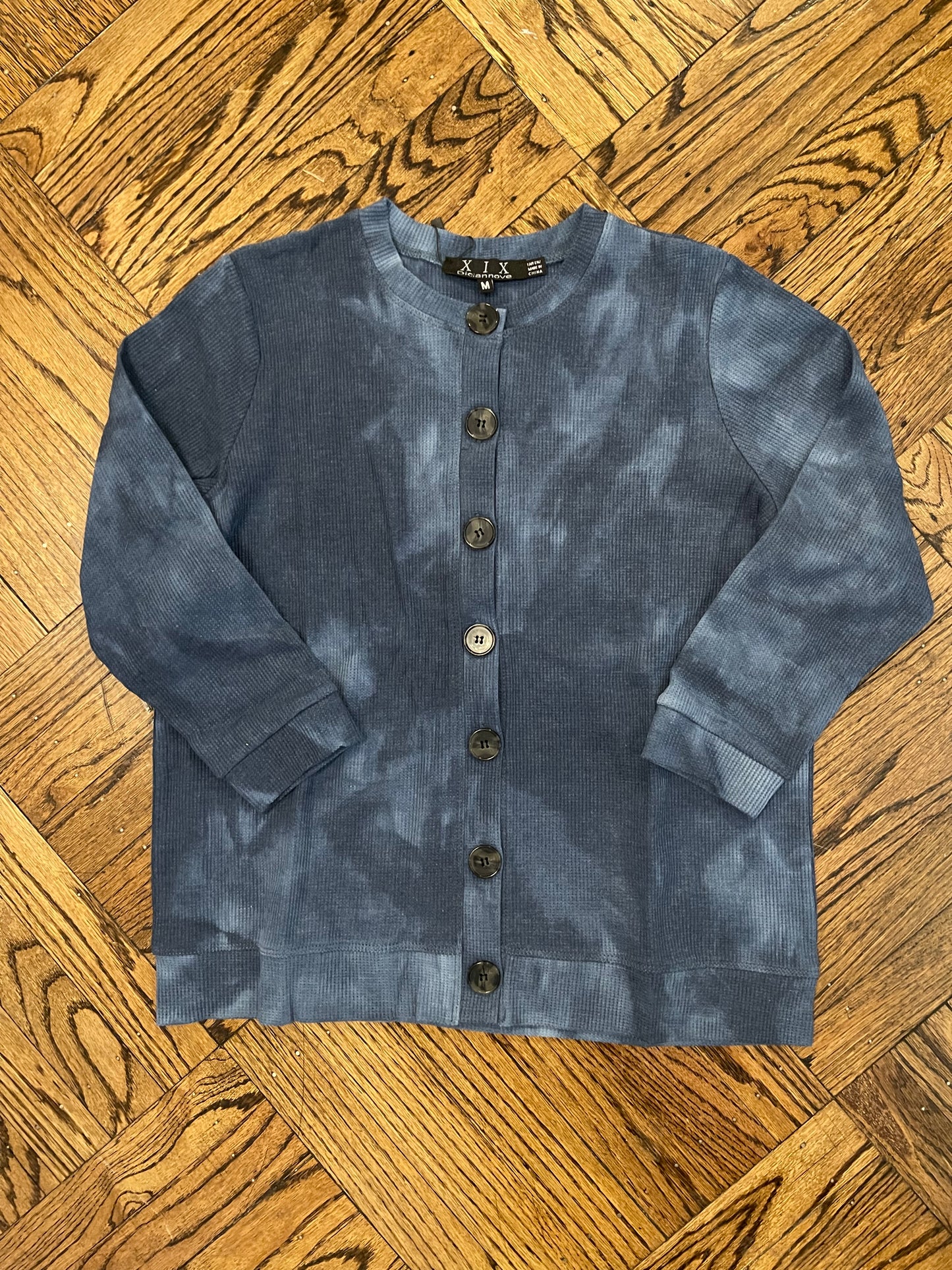 Waffle Button Down Cardigan