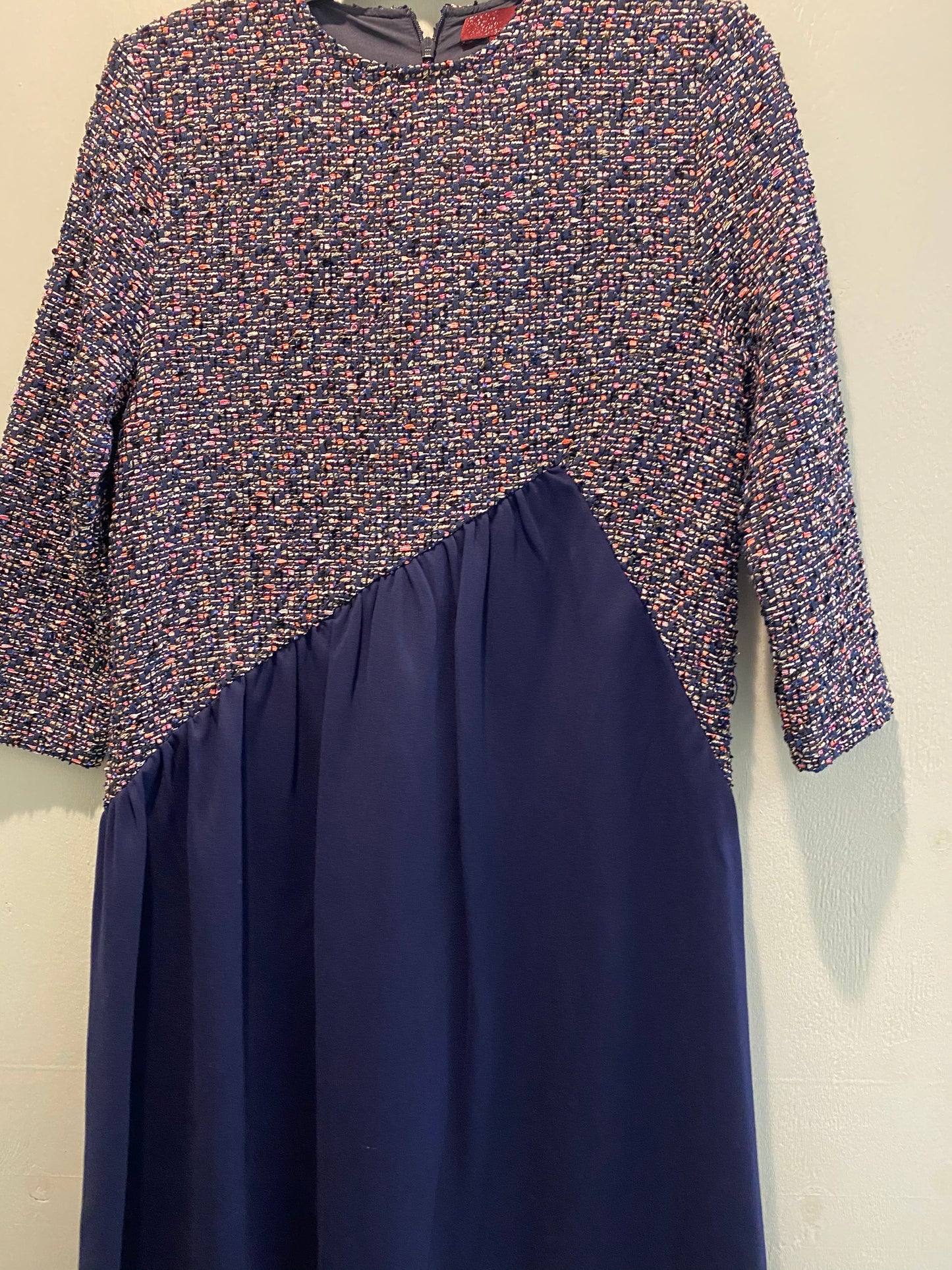 Tweed Colorblock Dress