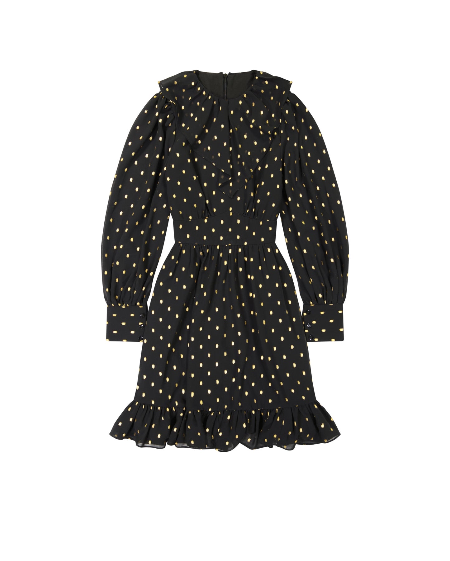 Gold Dotted Dress