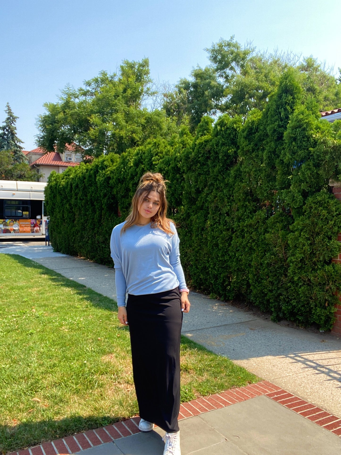 Monte Carlo Ribbed Maxi Skirt