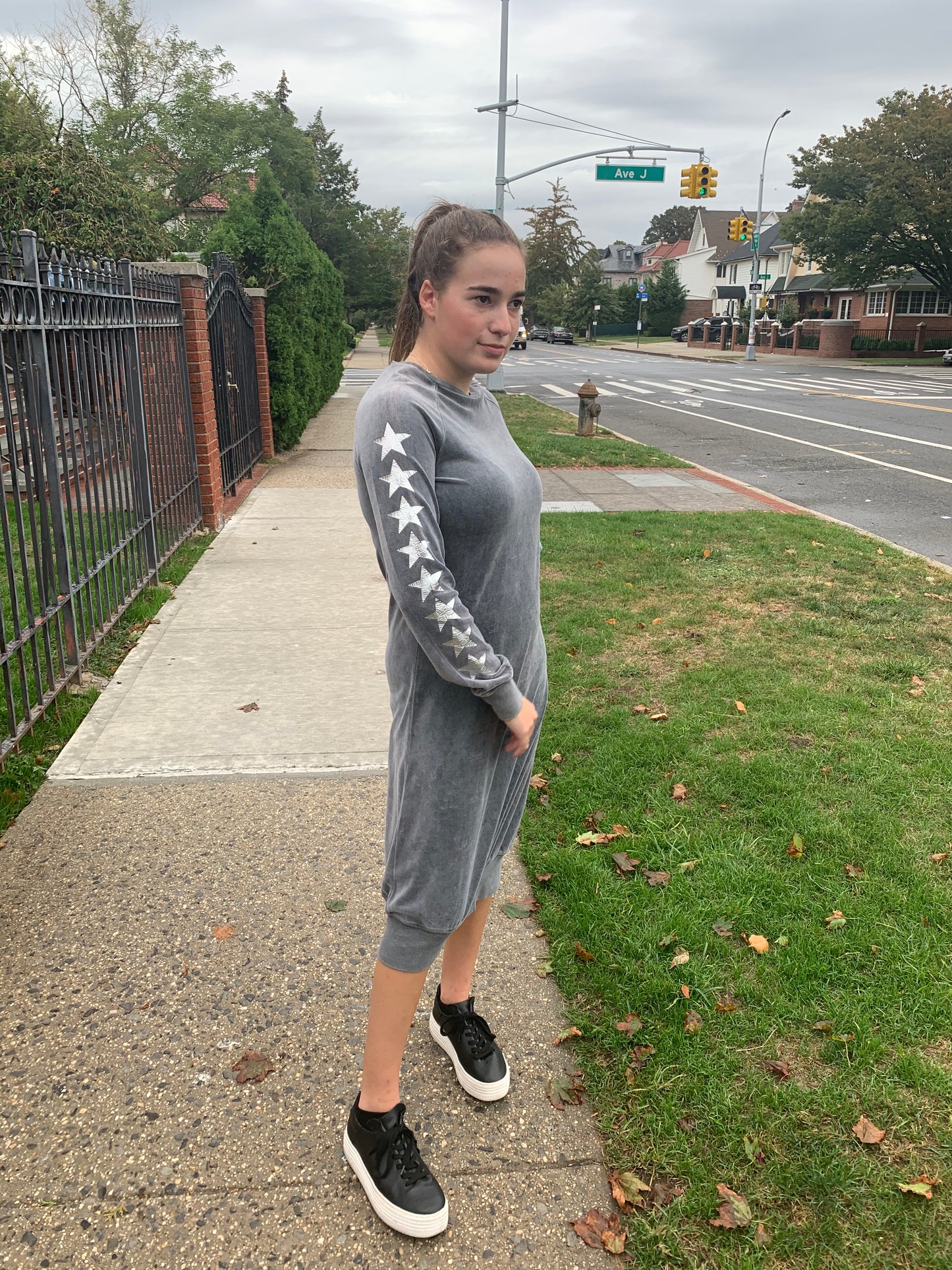 Star Sleeve Comfy Dress