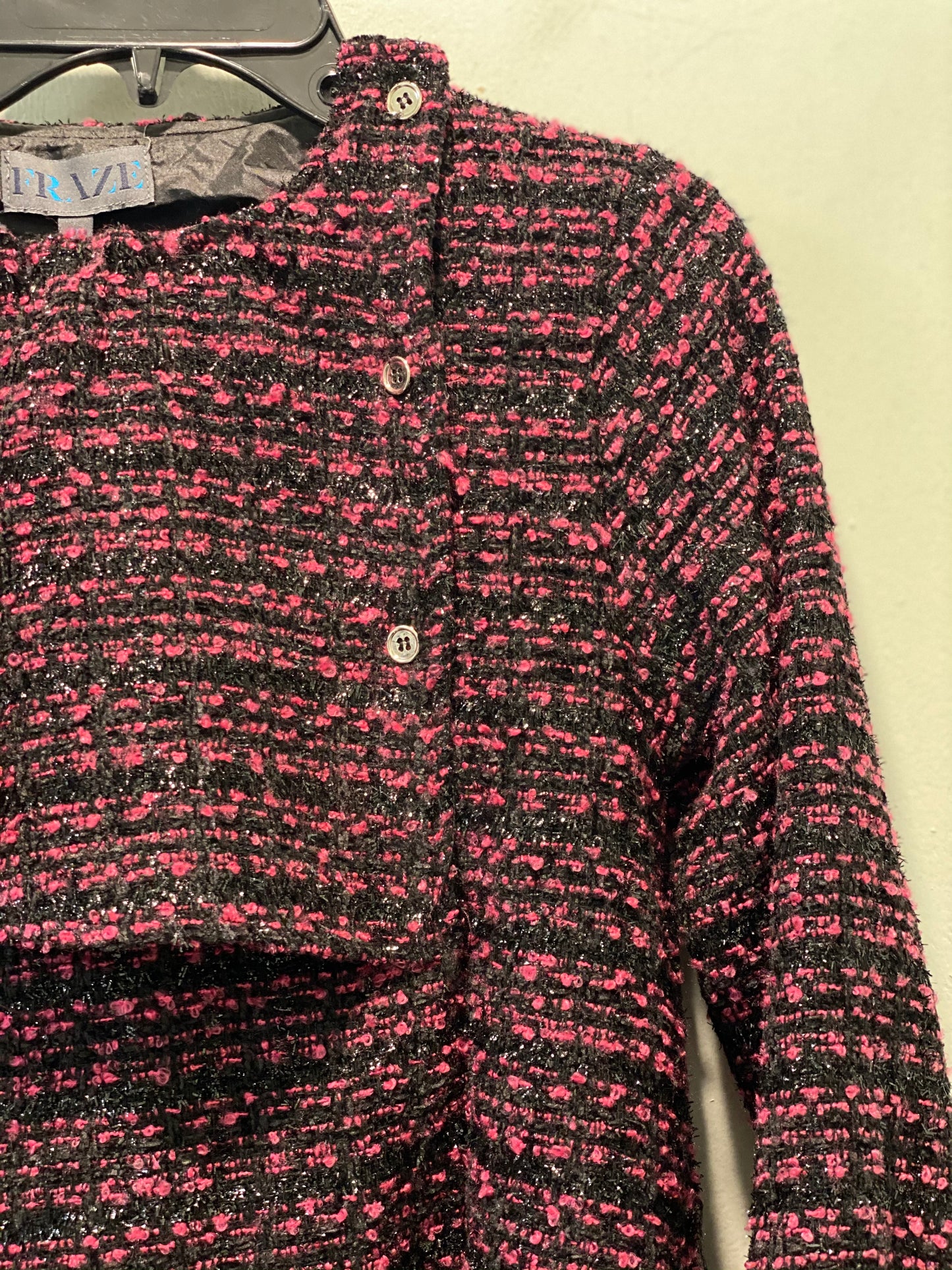 Tweed Black/Pink Dress