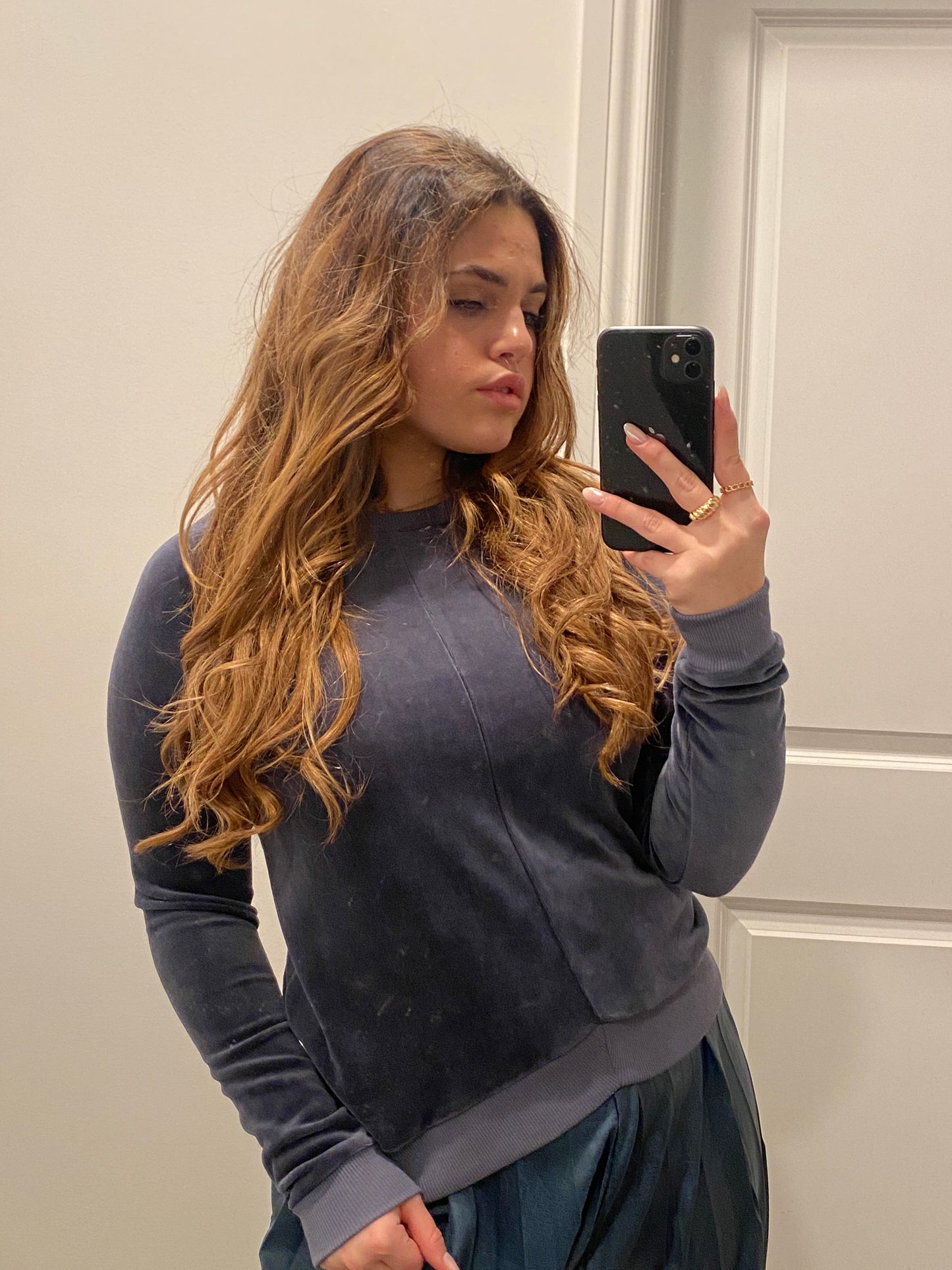 Velour Basic Sweater