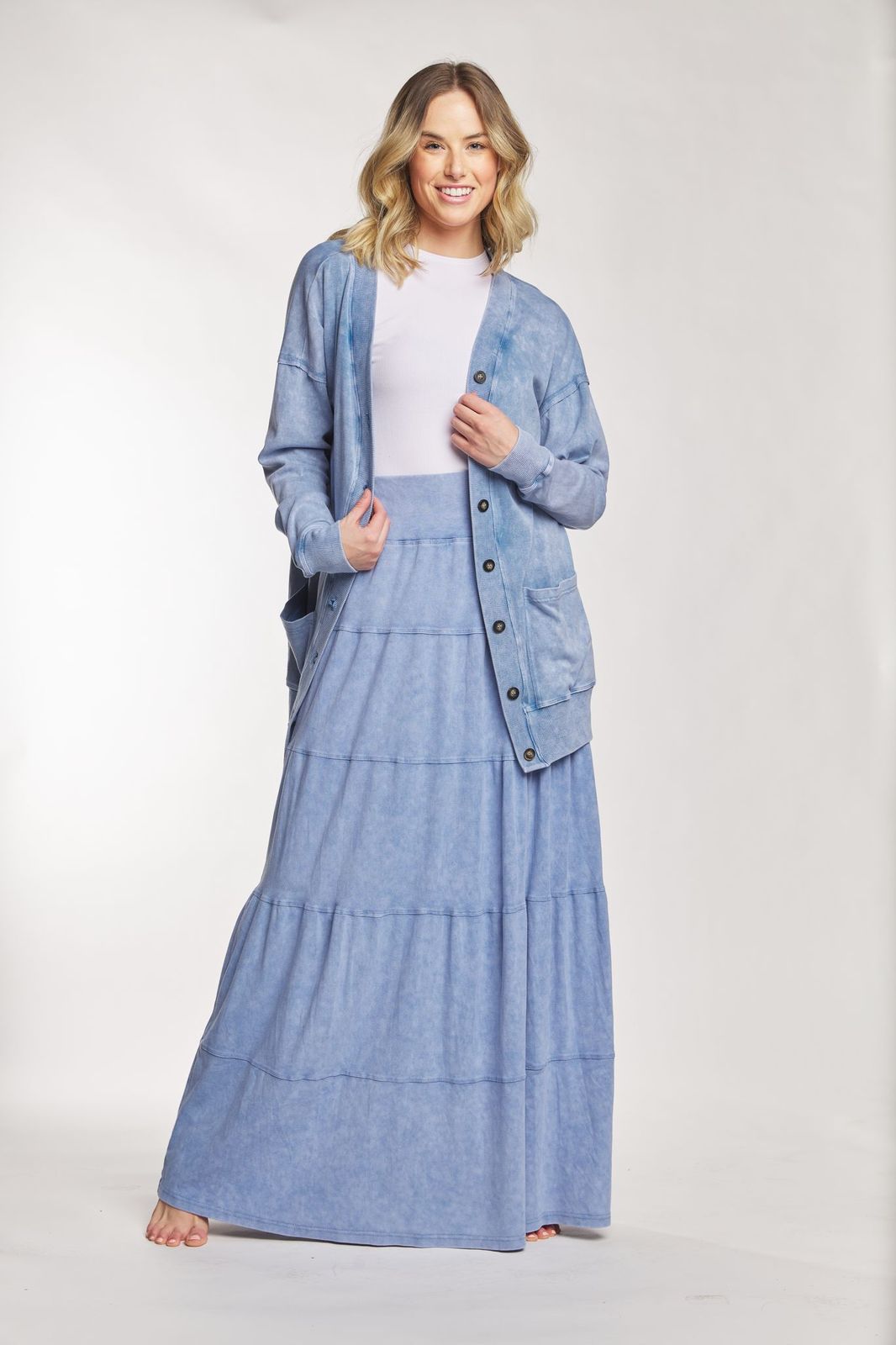 Layered Wash Out Maxi