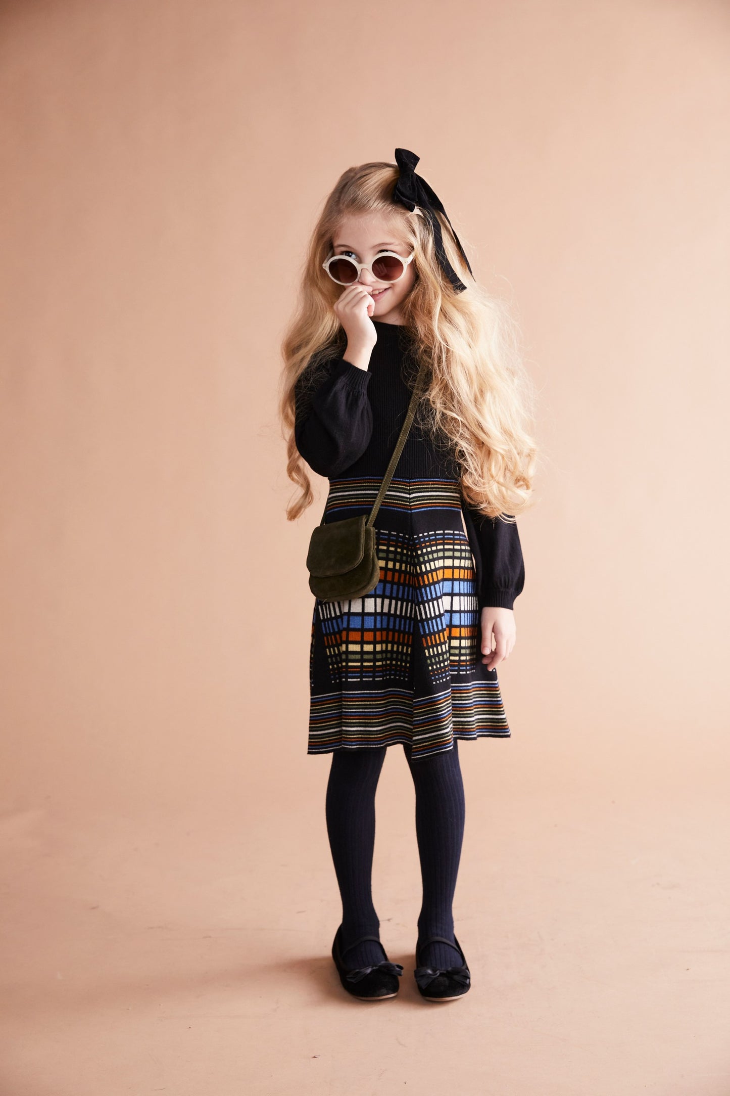 Colorful Bottom knit Dress