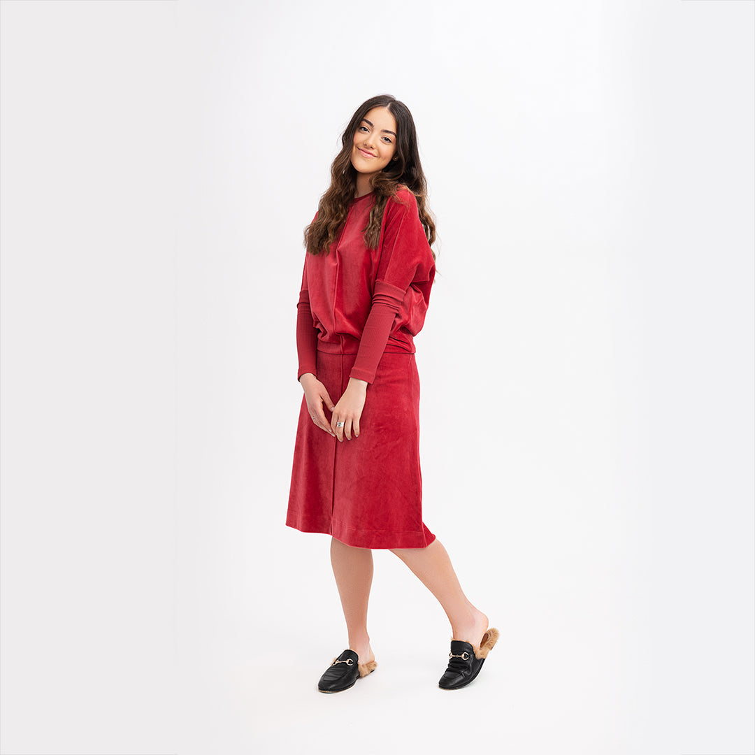 Five Star Velour Skirt - Set