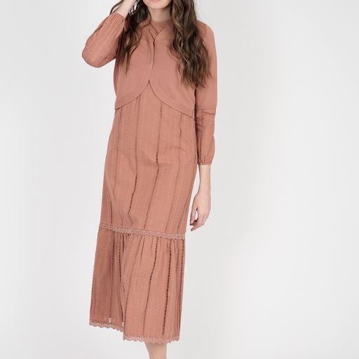 JUMPER WITH MATCHING KNIT BOLERO