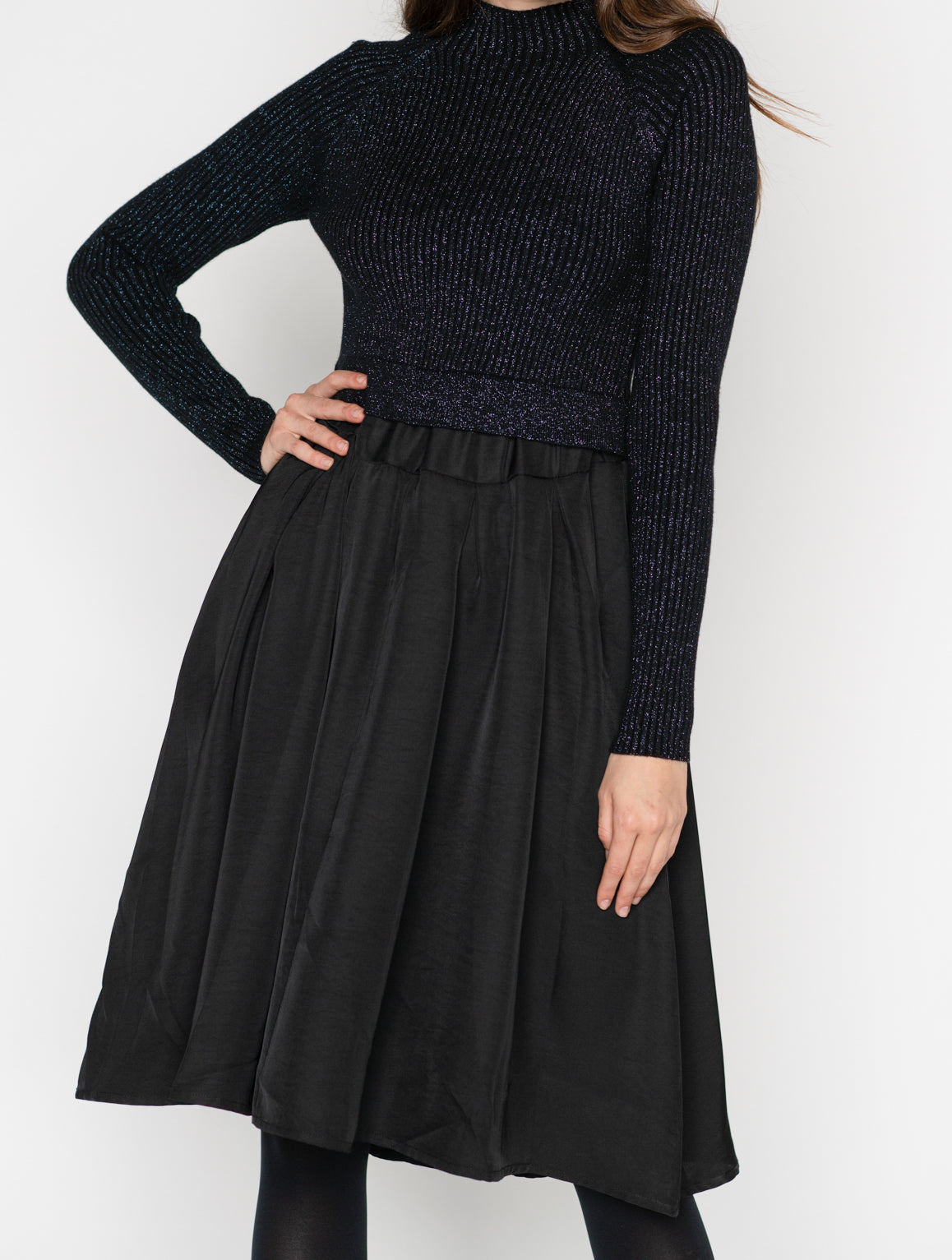 Blue Shimmer Circle Dress