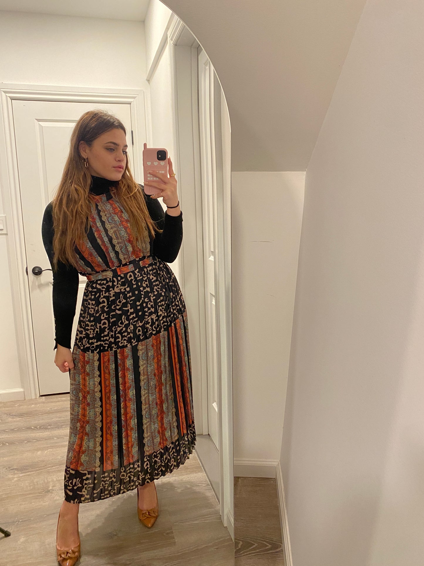 Sleeveless Printed Dress