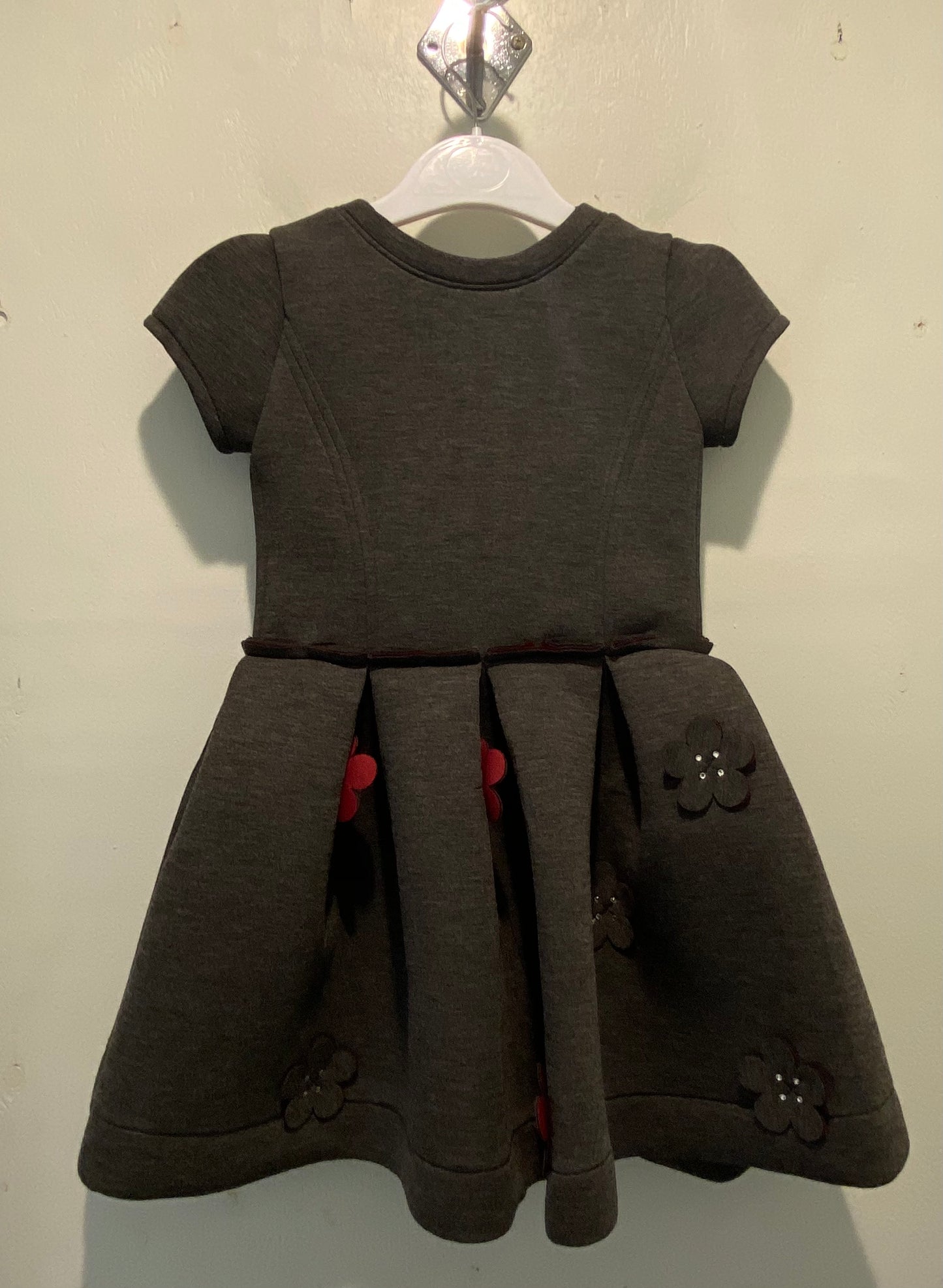 Grey Dress with flowers