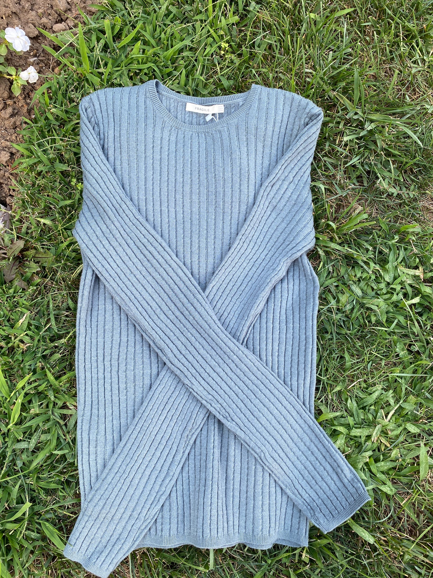 Reversible Cable Ribbed Knit Top