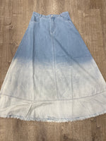 Load image into Gallery viewer, OMBRÉ DENIM SKIRT
