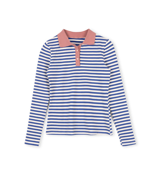 STRIPED HENLEY POLO