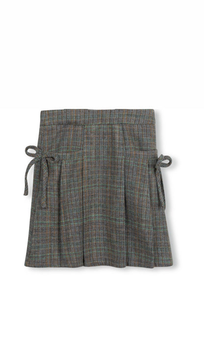 REP BOW POCKET PLEATED SKIRT