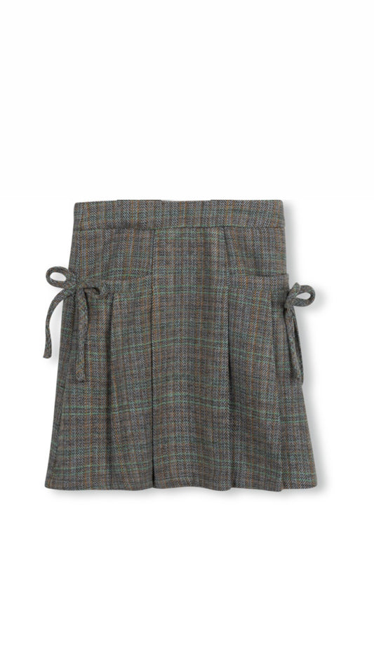 REP BOW POCKET PLEATED SKIRT