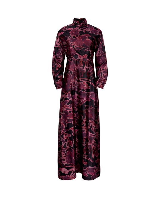 PRINT WAIST DRESS