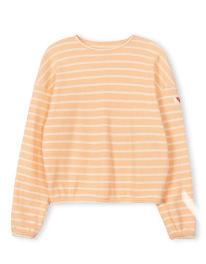 STRIPED WAFFLE TEE