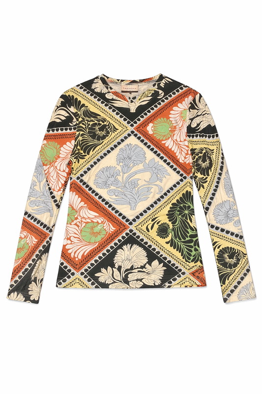 PRINTED MULTICOLOR TEE