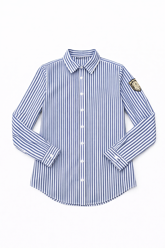 STRIPED EMBLEM SHIRT