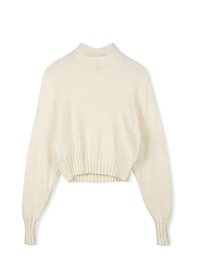 POINT CHUNKY DOLMAN SWEATER
