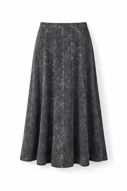 GIRLS WASHED PANELED SKIRT