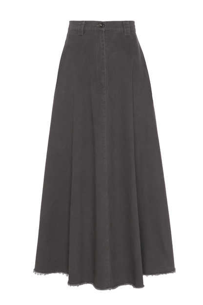 TWILL A-LINE SKIRT