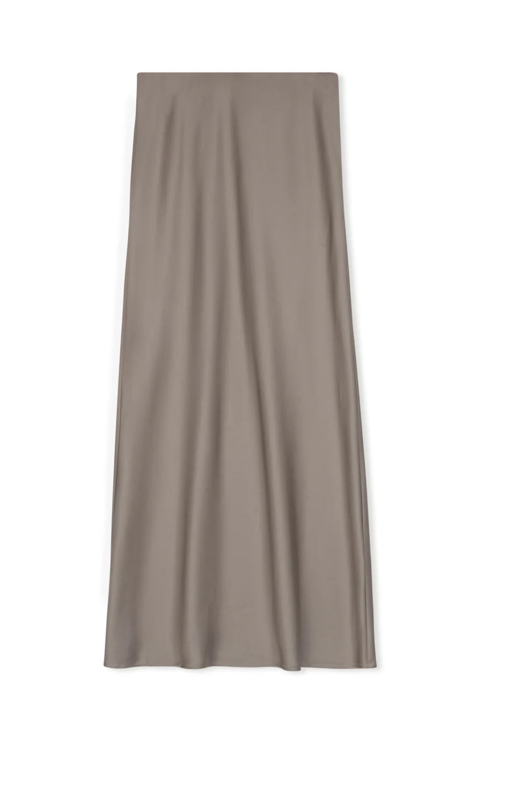 POINT SATIN STRAIGHT SKIRT